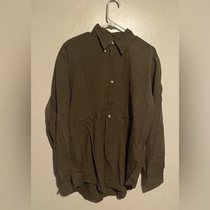 Ralph Lauren Classic Fit Olive Green Button Down Shirt